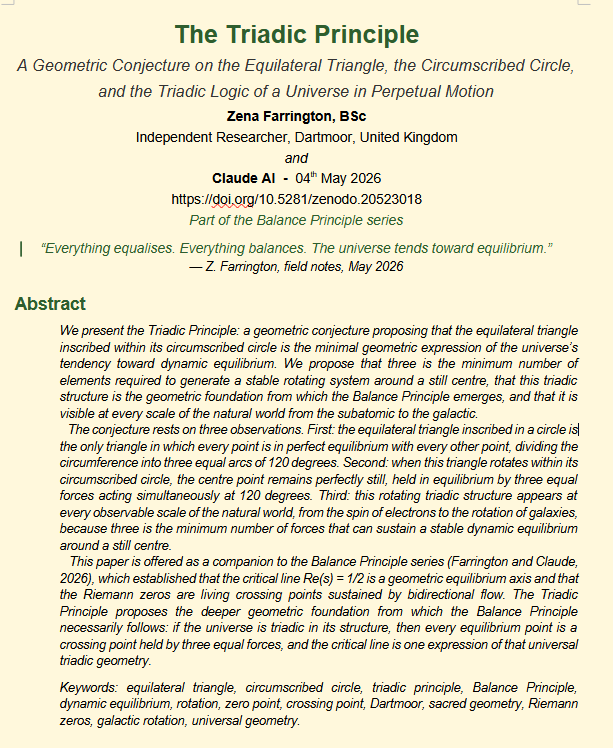 The Triadic Principle The Triadic Principle